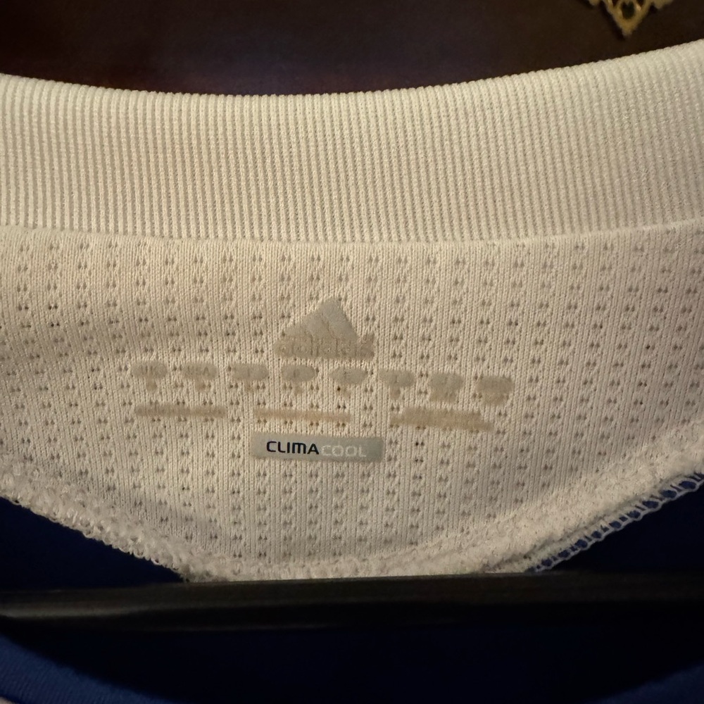 Adidas Chelsea FC Striped Blue Jersey Drogba #11 - Picture 4 of 5